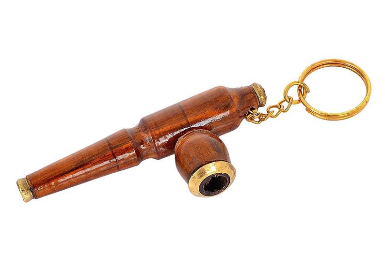 Wooden Designer Cigarette Holder Key Chain