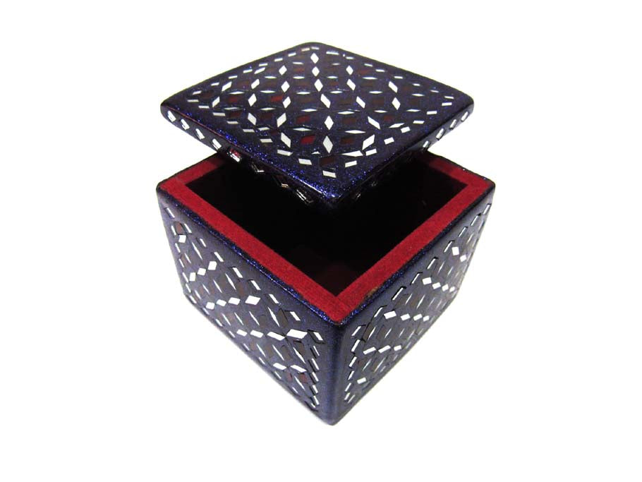 Decorative Handcrafted Lacquer Work Jewellery Box 3x3