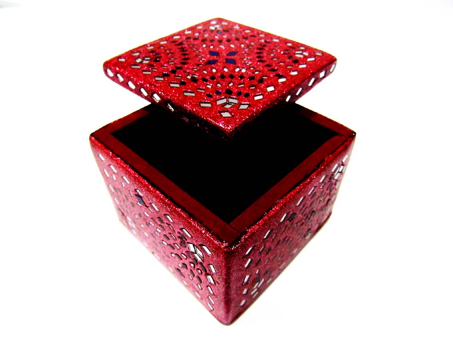 Decorative Handcrafted Lacquer Work Jewellery Box 3x3