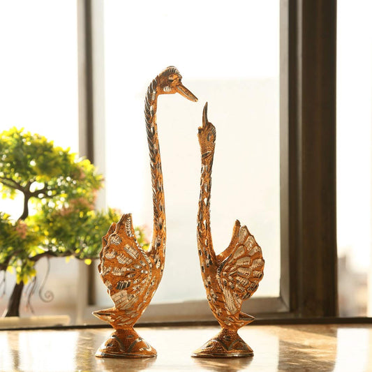 Handmade Beautiful Pair of Kissing Swan/Duck Home Decor