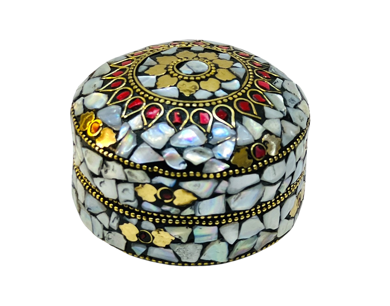Handmade 3pc Set Feroza Stone Work Jewellery Box