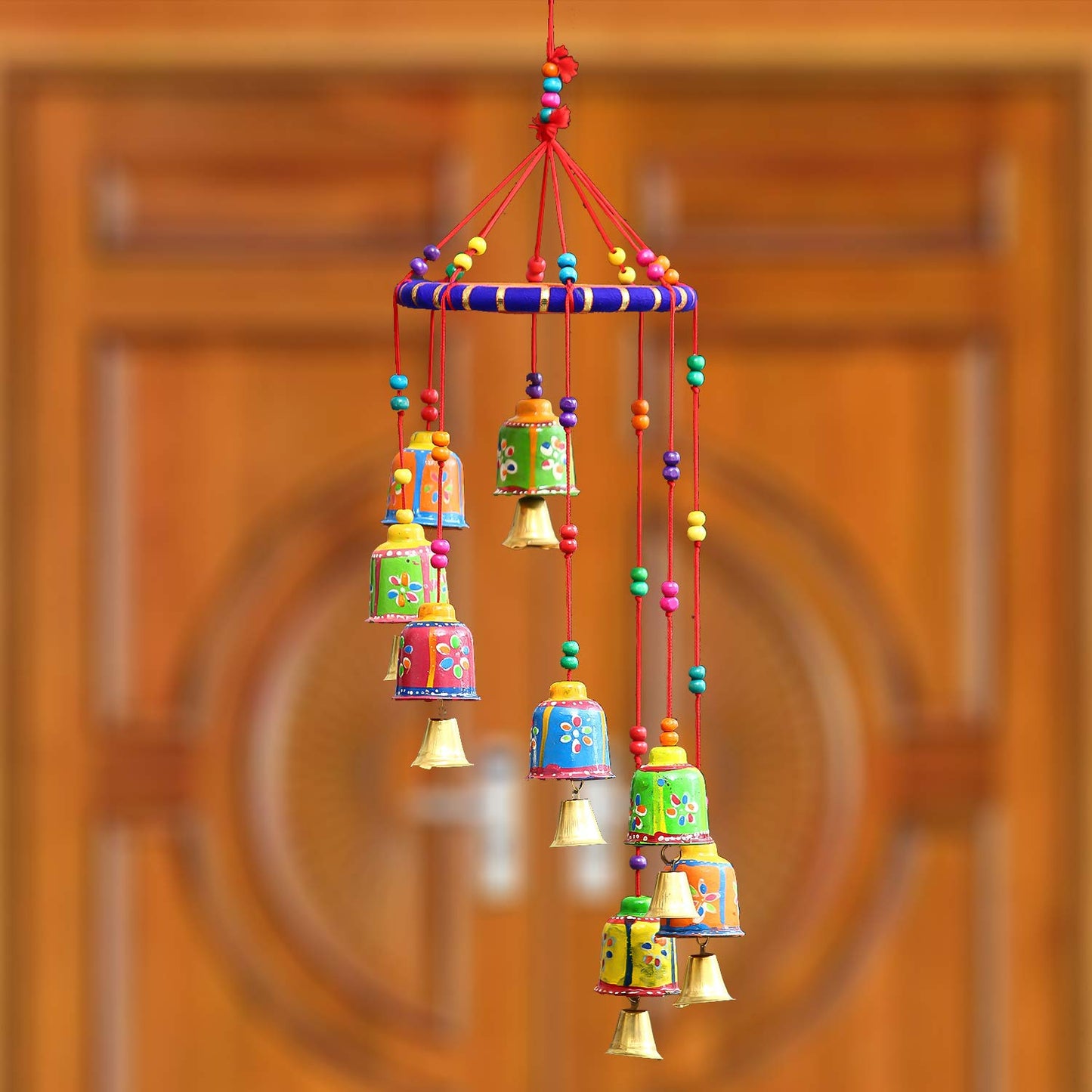 Bell Design Door Hanging in Multi Color
