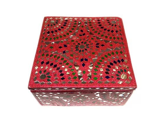 Decorative Handcrafted Lacquer Work Jewellery Box For Home Decor And Gift