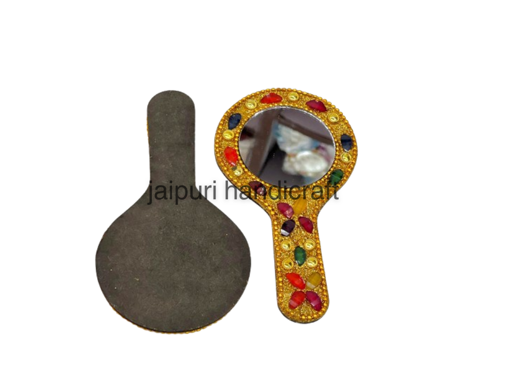 Handmade Lacquer Pocket And Bag Mirror In Set Of 10