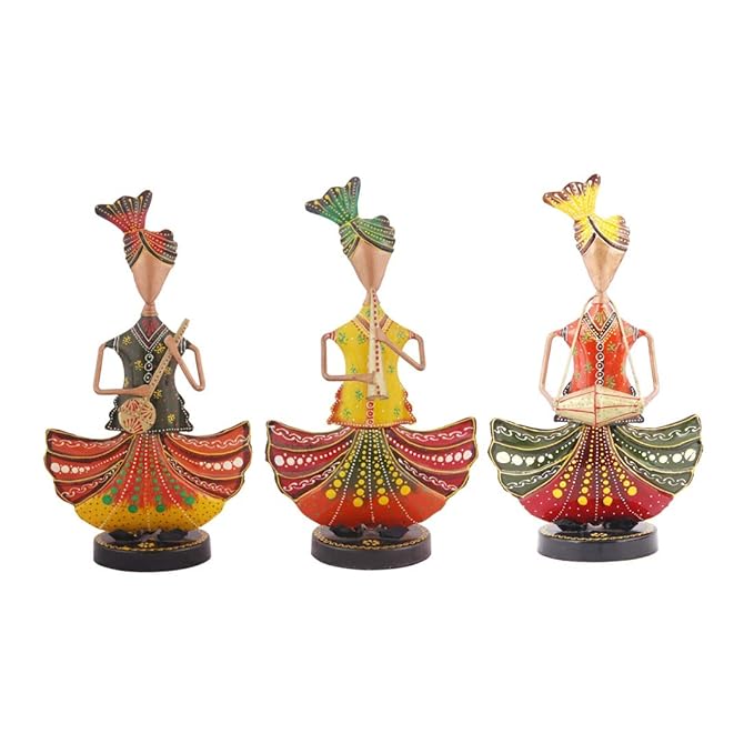 Handmade Rajasthani Musician Set In Iron For Home Decor