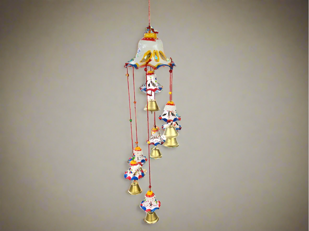 Handmade Beautiful Bell Design Hanging With 7 Small Bells