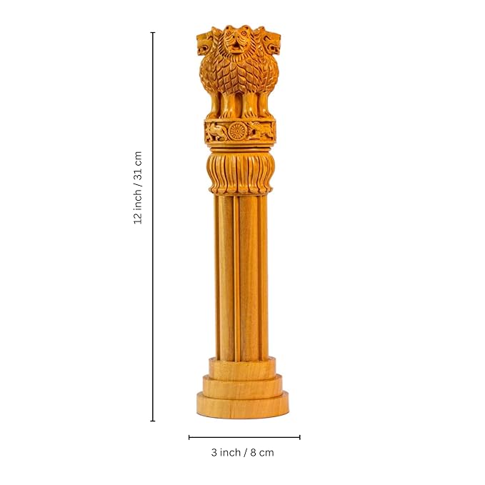 Handmade Decorative Wooden Ashoka Pillar For Decor