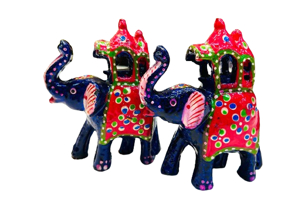 Beautiful Handmade Rajasthani Elephant Showpiece For Home Decor And Gift