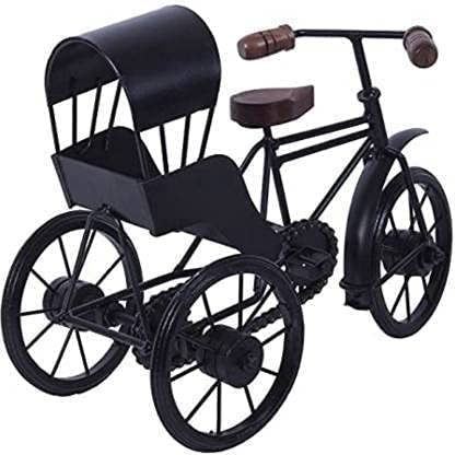 Handmade Miniature of Metal Rickshaw Cycle Showpiece For Decor
