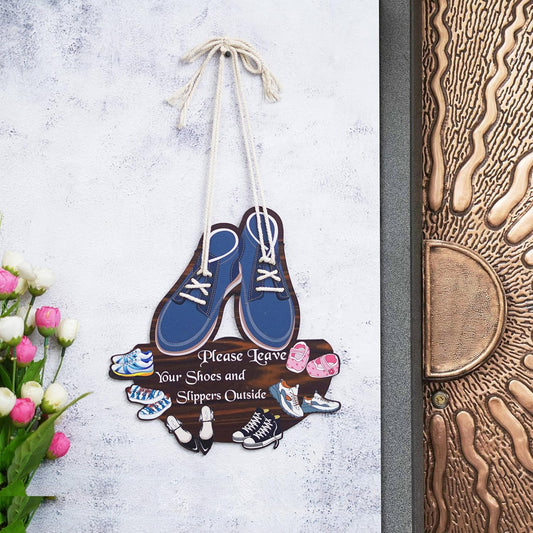 Handmade MDF Shoe Design Wall/Door Hanging For Home Decor And Gift